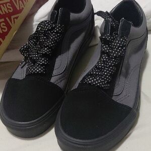 Vans Old Skool Black and Gray Sneakers